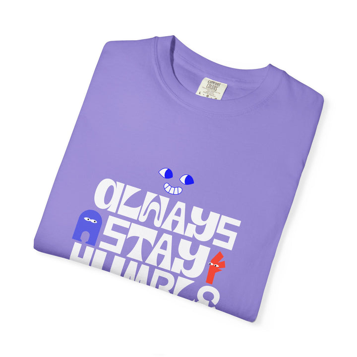 Graphic T-Shirt — "Always Stay Humble & Horny" Retro Typography Tee