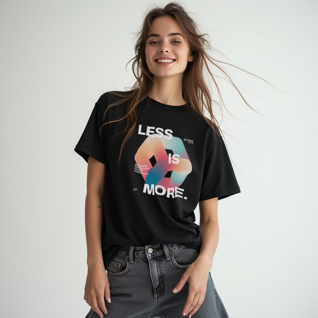 ELYSIAN Less is More Unisex Heavy Cotton Tee